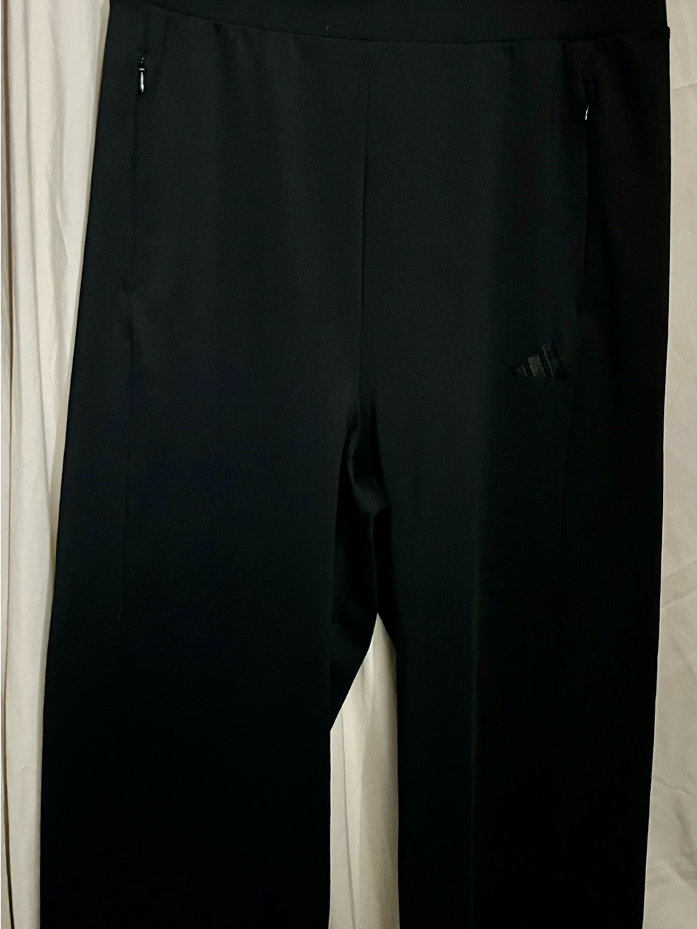 adidas Men's Black Performance Joggers with Zip Pockets